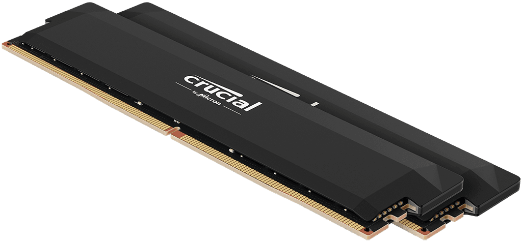 Crucial Pro 64GB (2x32GB) DDR5 Crucial Pro 64GB (2x32GB) DDR5 6000MHz CL40 Preto - CP2K32G60C40U5B