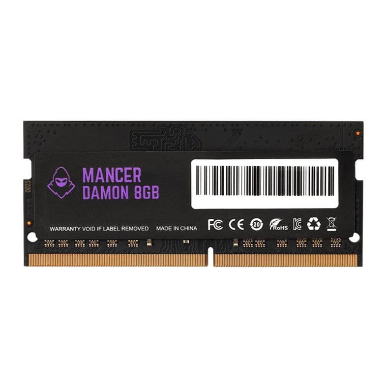 Mancer Damon 8GB (1x8GB) DDR4 SO-DIMM 3200MHz CL22 Preto - MCR-DMN3200-8GB
