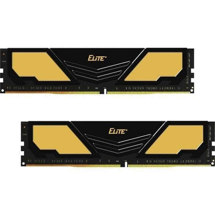 Team Group Elite Plus 32GB DDR4 Team Group Elite Plus 32GB (2x16GB) DDR4 3200MHz CL22 Preto, Dourado - TPD432G3200HC22DC01