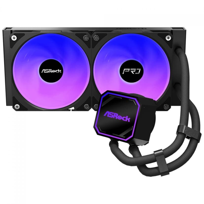 Water Cooler ASRock Pro 240 240mm ARGB Preto - 90-APRA24-BAAGA6
