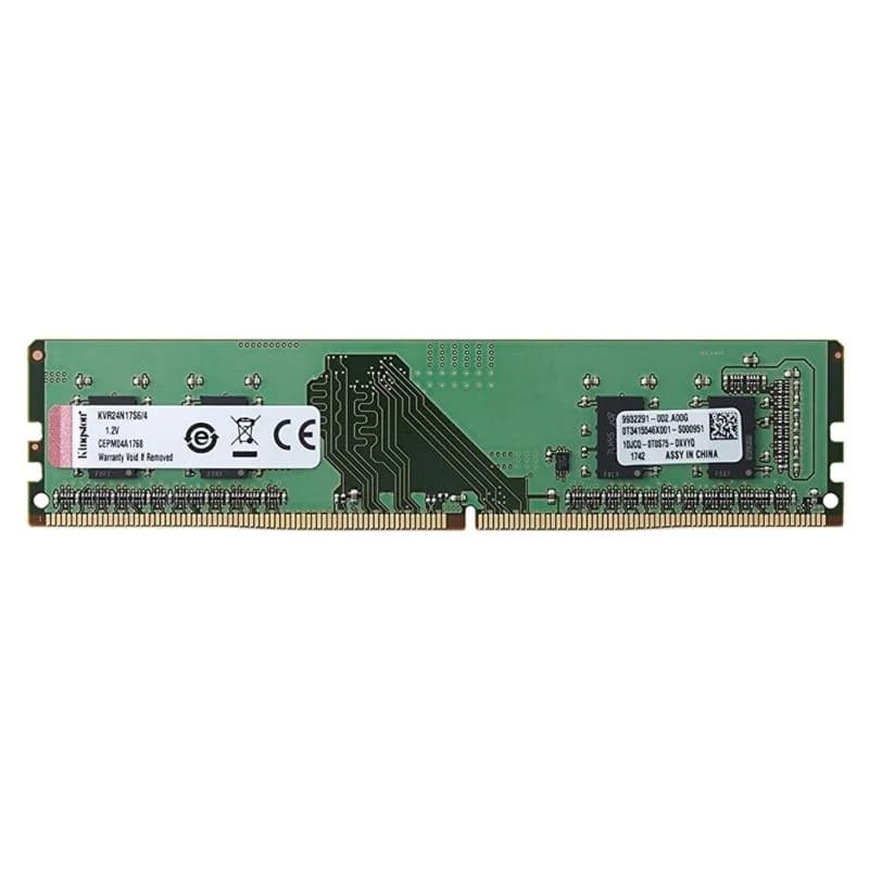 Kingston ValueRam 4GB (1x4GB) DDR4 2400MHz CL17 Verde - KVR24N17S8/4