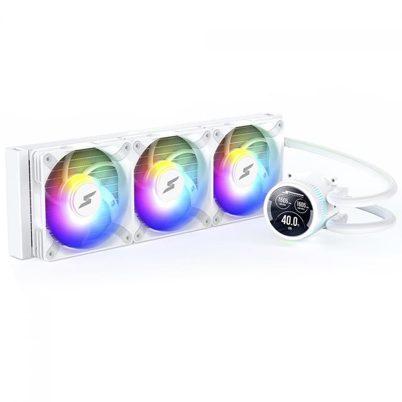 Water Cooler SuperFrame Isengard Smart 360mm ARGB Branco - SF-W360W-S