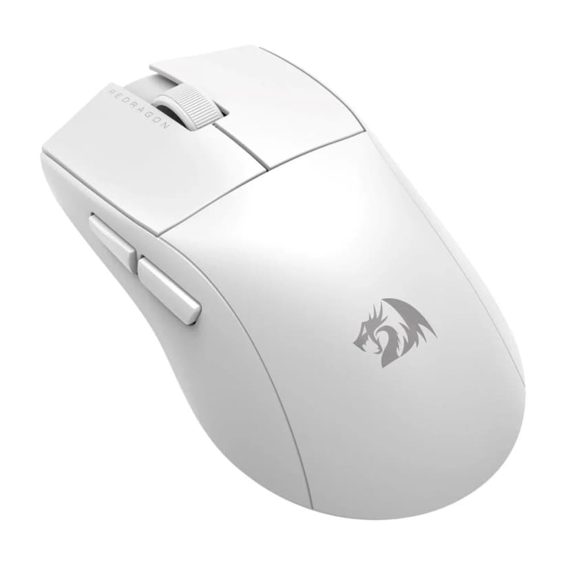 Redragon King Pro Sem Fio, Sensor PixArt PAW3395, 26000 DPI, Branco - M916W-PRO-1K