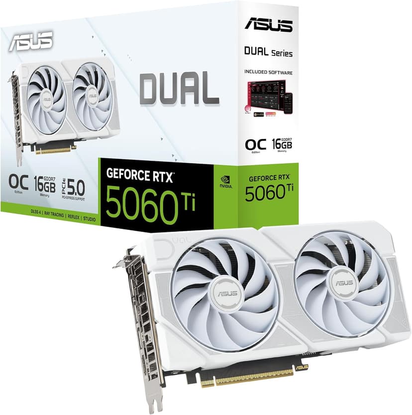 ASUS RTX 5060 Ti 16GB Dual OC White