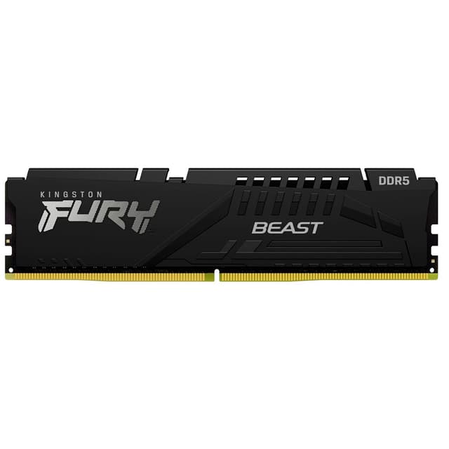 Kingston Fury Beast 32GB DDR5 Kingston Fury Beast 32GB (1x32GB) DDR5 6000MHz CL30 Preto - KF560C30BBE-32