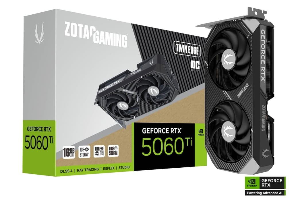 RTX 5060 Ti 16GB ZOTAC RTX 5060 Ti 16GB Twin Edge OC