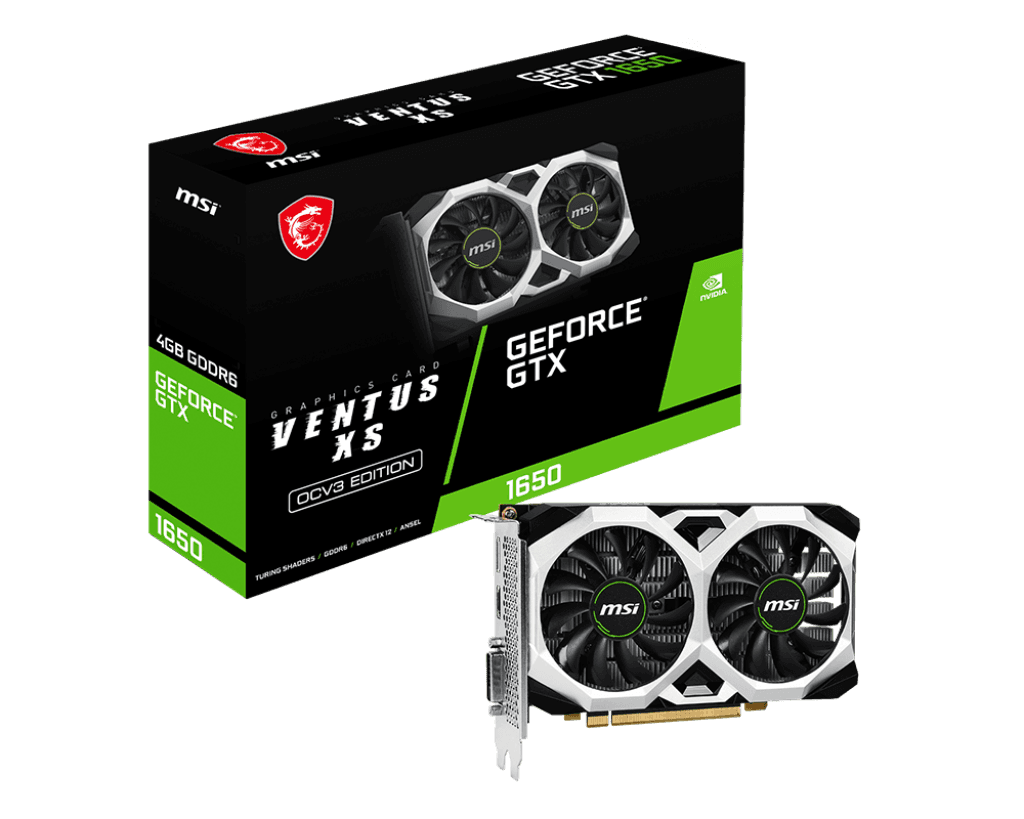 GTX 1650 MSI GTX 1650 D6 Ventus XS OCV3