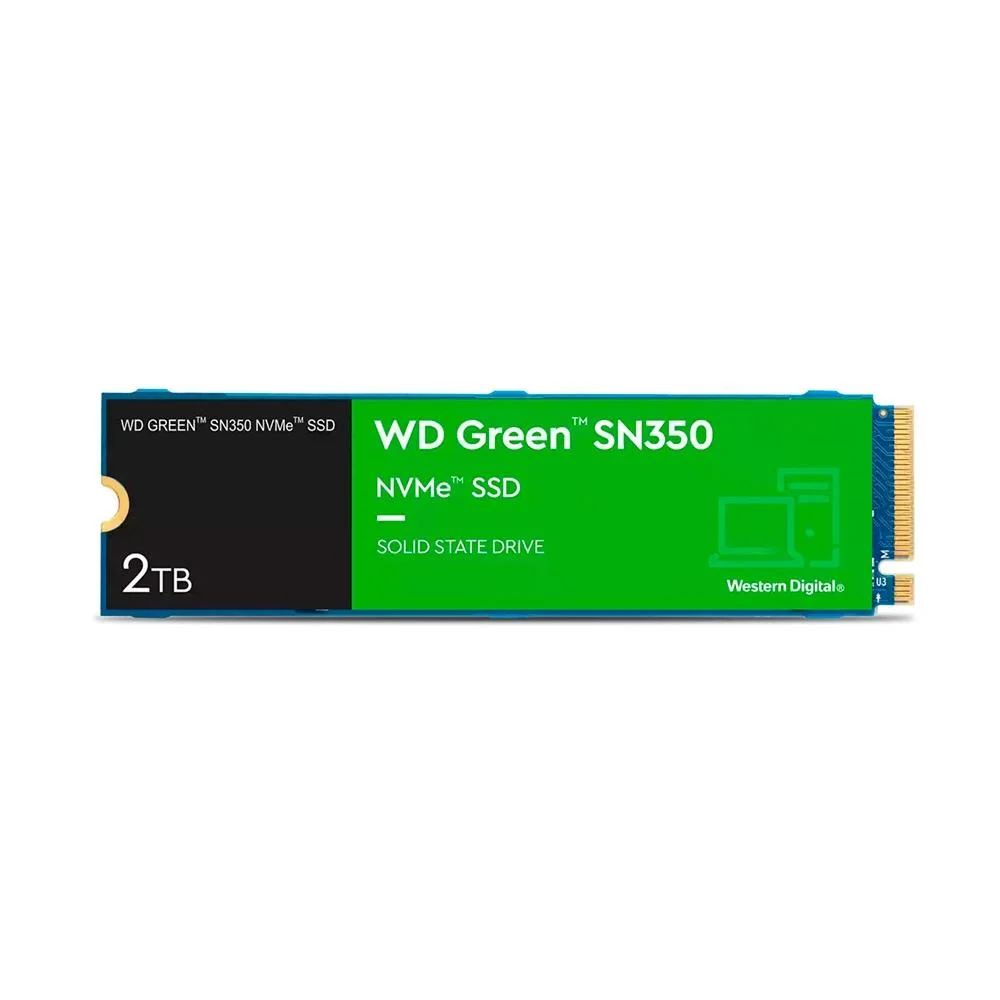 Western Digital WD Green SN350 2TB SSD NVMe Gen 3 - WDS200T3G0C Western Digital WD Green SN350 2TB SSD NVMe Gen 3 - WDS200T3G0C