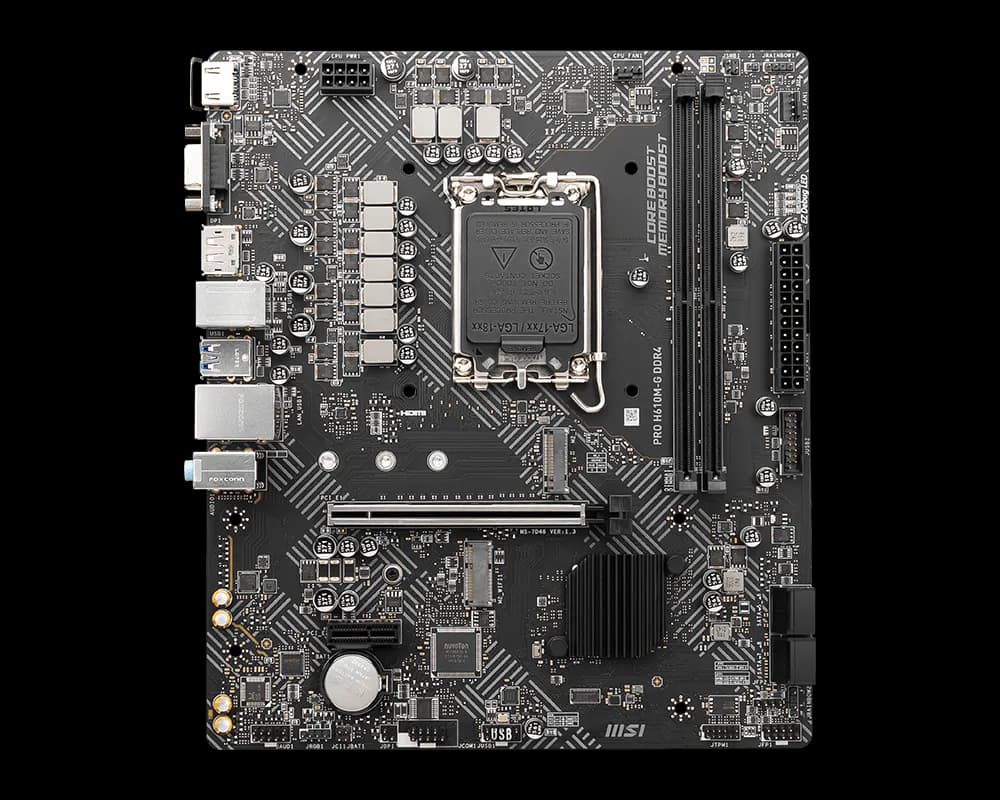 MSI PRO H610M-G DDR4 LGA1700 Micro-ATX DDR4 MSI PRO H610M-G DDR4 LGA1700 Micro-ATX DDR4