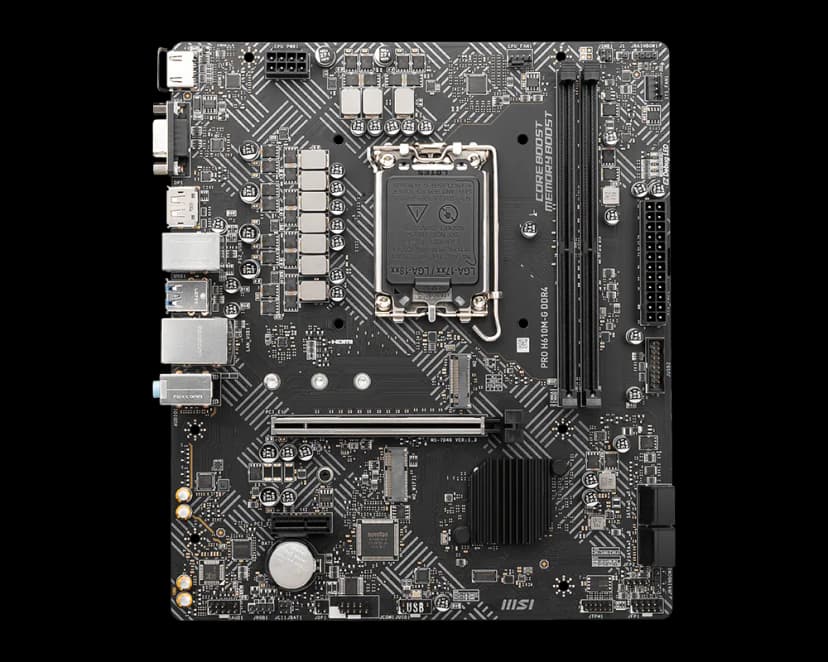 MSI PRO H610M-G DDR4 LGA1700 Micro-ATX DDR4