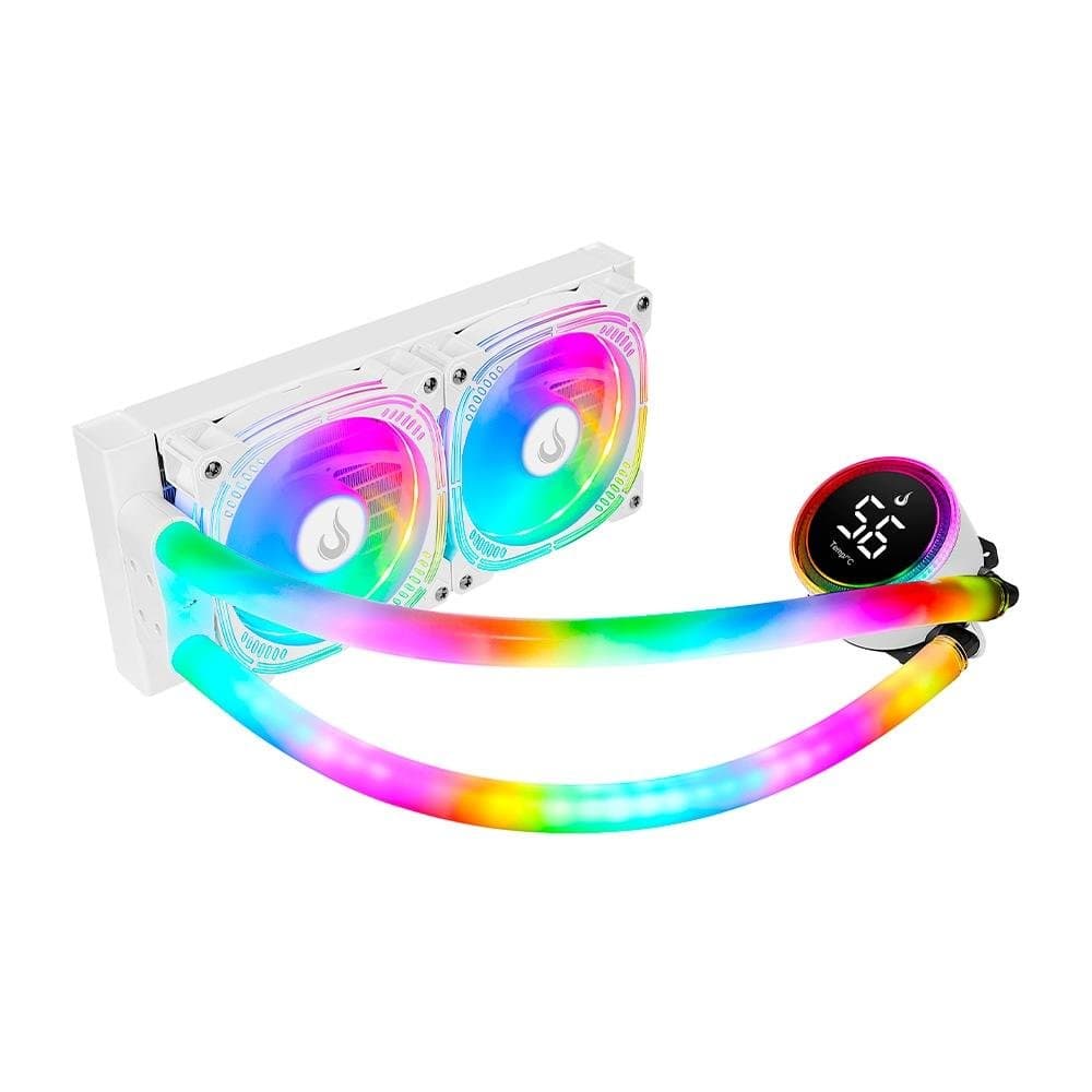 Water Cooler Rise Mode Aura Ice 240mm ARGB Water Cooler Rise Mode Aura Ice 240mm ARGB Branco - RM-WAI-02-ARGB