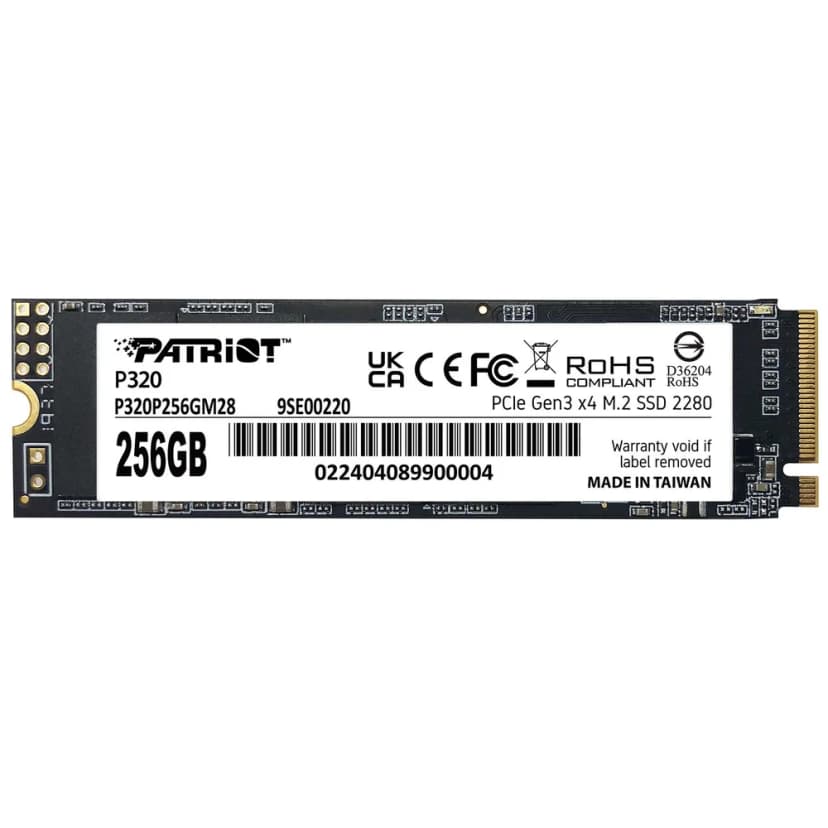 Patriot P320 256GB SSD NVMe Gen 3 - P320P256GM28