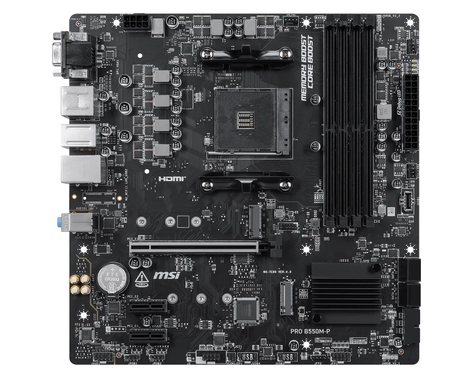 MSI PRO B550M-P AM4 Micro-ATX DDR4 MSI PRO B550M-P AM4 Micro-ATX DDR4