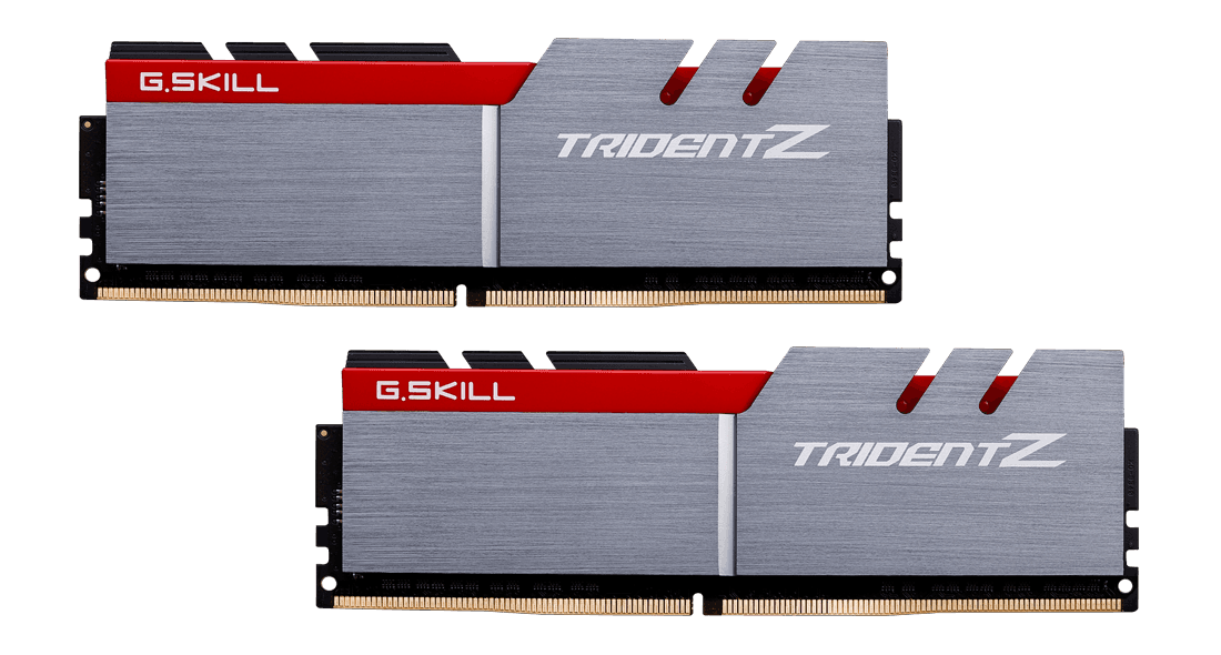 G.Skill Trident Z 16GB (2x8GB) DDR4 G.Skill Trident Z 16GB (2x8GB) DDR4 3200MHz CL16 Cinza - F4-3200C16D-16GTZB