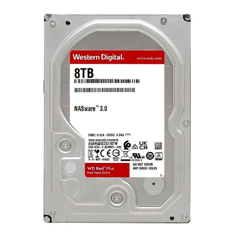 Western Digital Red Plus 8TB HDD SATA III - WD80EFPX Western Digital Red Plus 8TB HDD SATA III - WD80EFPX