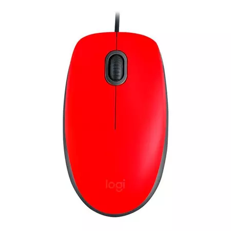 Logitech M110 Silent 1000 DPI Vermelho Preto - 910-006755 Logitech M110 1000 DPI Vermelho Preto - 910-006755