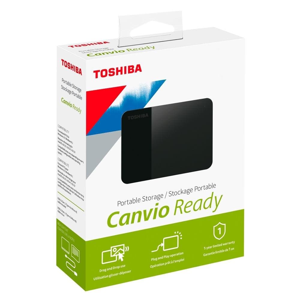 Toshiba Canvio Ready 4TB HDD USB - HDTP340XK3CA Toshiba Canvio Ready 4TB HDD USB - HDTP340XK3CA