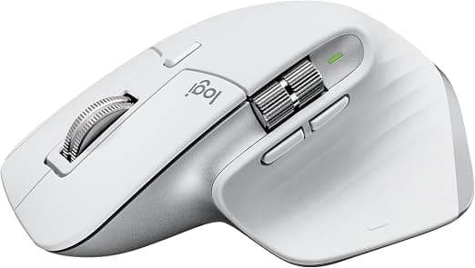 Logitech MX Master 3S Sem Fio, Sensor Darkfield, 8000 DPI Logitech MX Master 3S Sem Fio, Sensor Darkfield, 8000 DPI, Branco - 910-006562