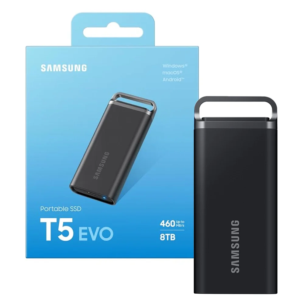 Samsung T5 Evo 8TB SSD USB - MU-PH8T0S/AM