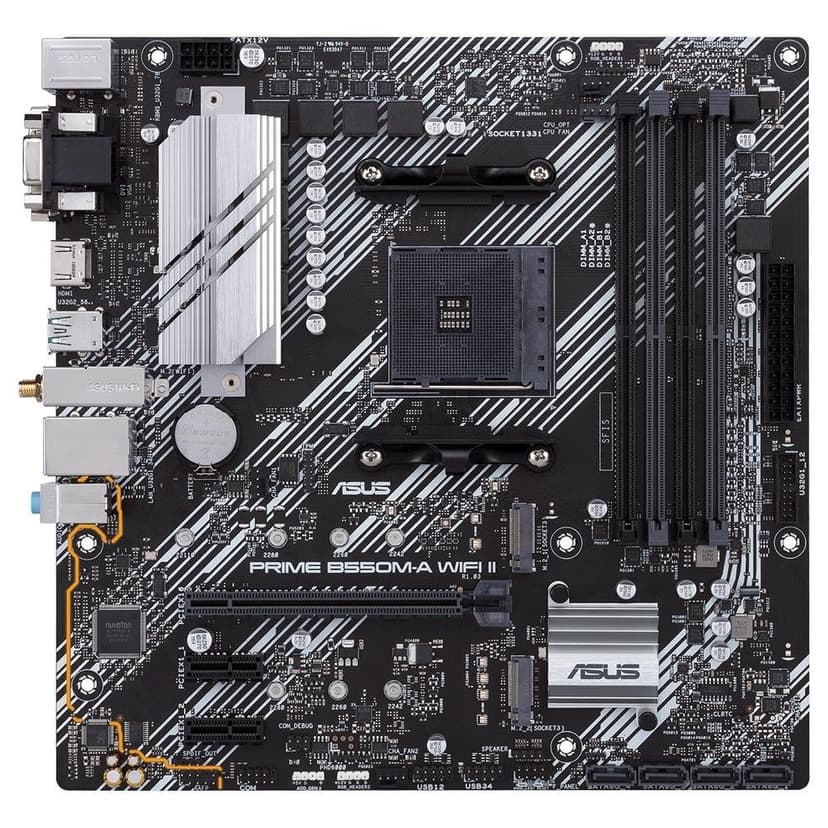 ASUS PRIME B550M-A WIFI II AM4 Micro-ATX DDR4