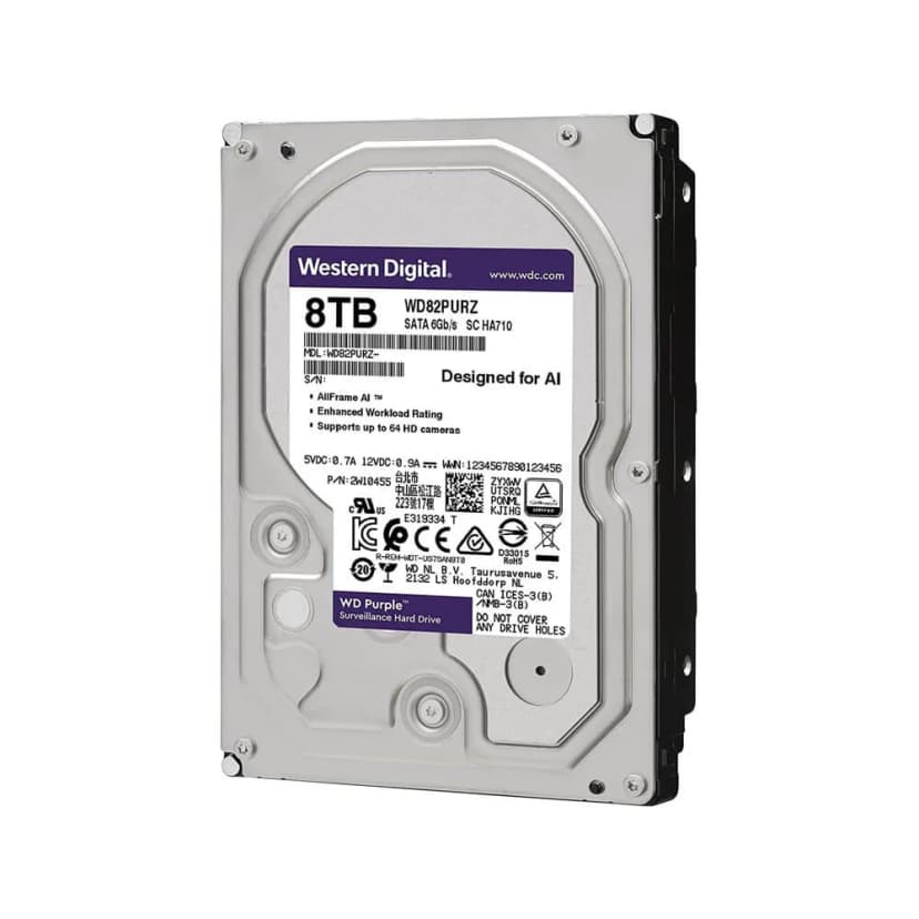 Western Digital WD Purple 8TB HDD SATA III - WD82PURZ