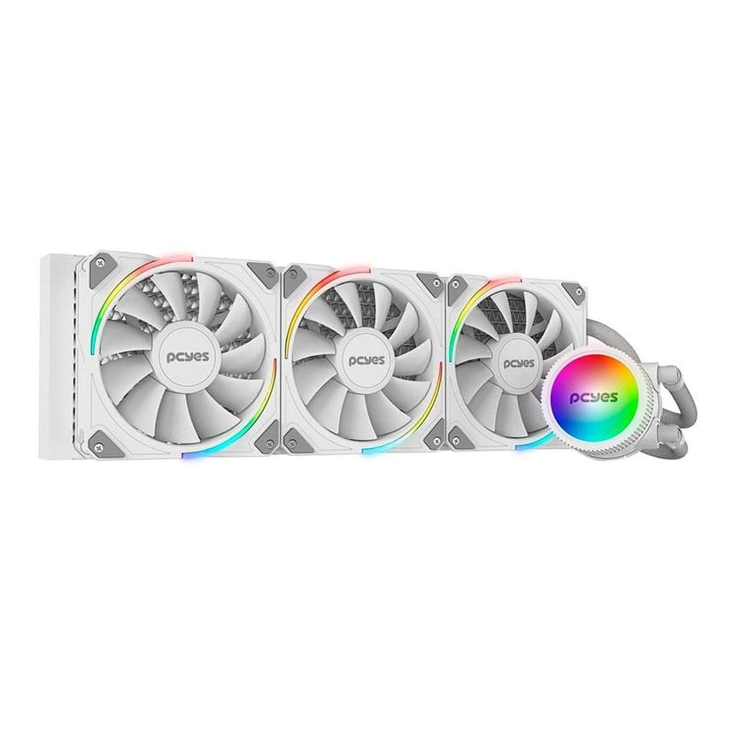Water Cooler PCYES Sangue Frio 3 360mm ARGB Branco - ARGBSF3360WGBR