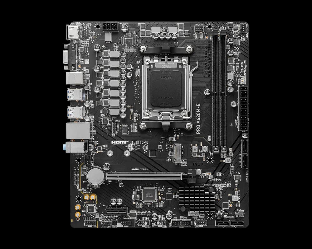 MSI PRO A620M-E AM5 Micro-ATX DDR5 MSI PRO A620M-E AM5 Micro-ATX DDR5
