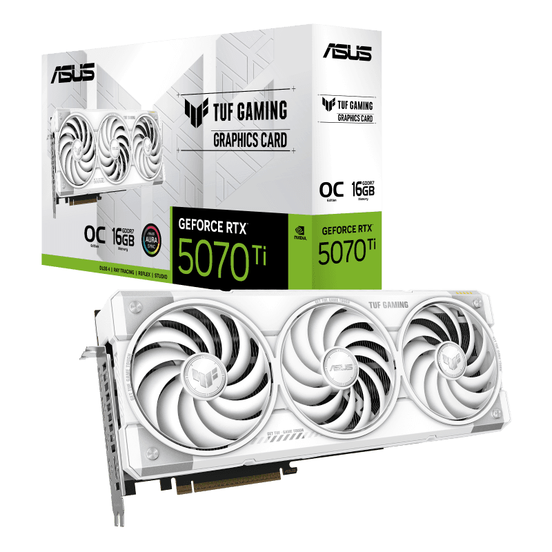 RTX 5070 Ti ASUS RTX 5070 Ti TUF White OC