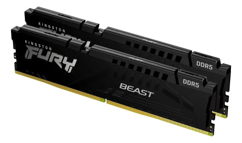 Kingston Fury Beast 128GB (2x64GB) DDR5 5600MHz CL36 Preto - KF556C36BBEK2-128