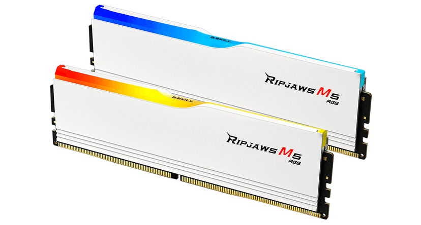 G.Skill Ripjaws M5 RGB 32GB (2x16GB) DDR5 5200MHz CL40 Branco - F5-5200J4040A16GX2-RM5RW