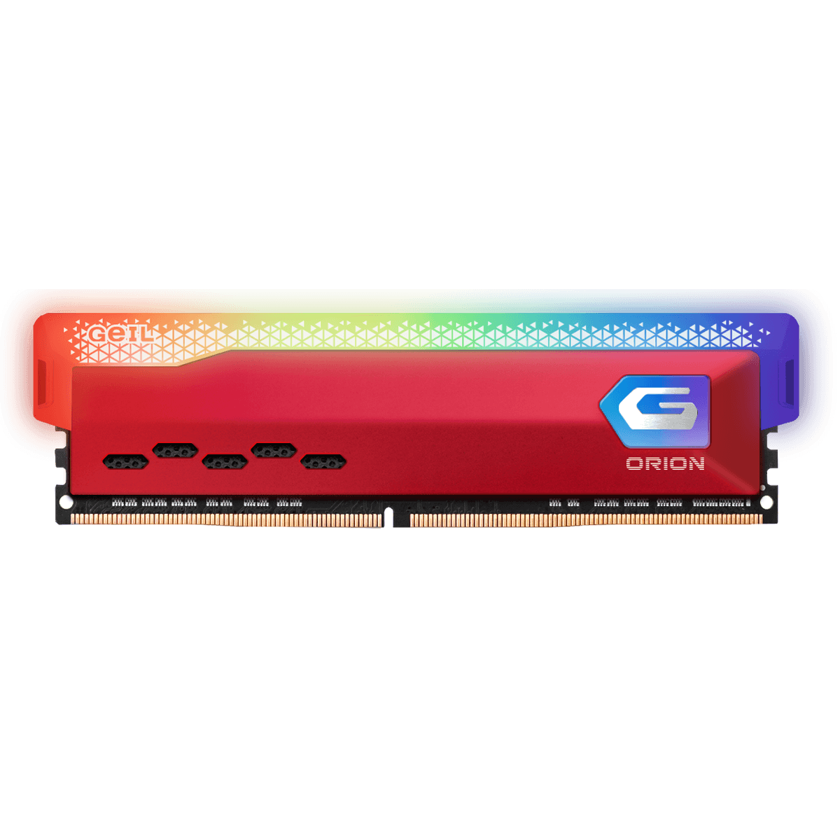 Geil Orion RGB 8GB (1x8GB) DDR4 Geil Orion RGB 8GB (1x8GB) DDR4 3200MHz CL16 Vermelho - GAOSR48GB3200C16BSC