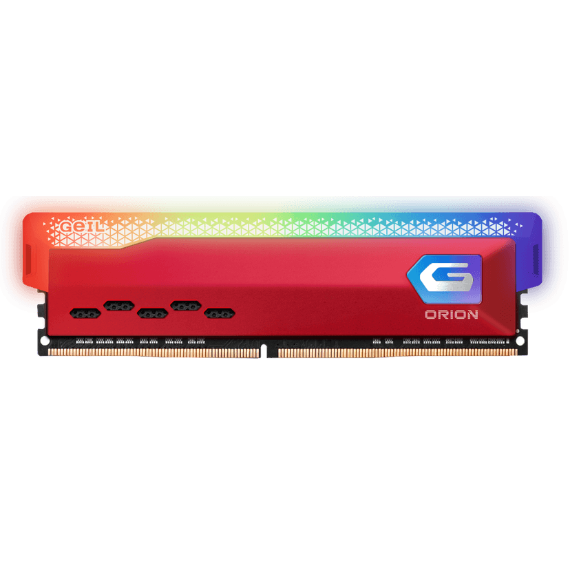 Geil Orion RGB 8GB (1x8GB) DDR4 3200MHz CL16 Vermelho - GAOSR48GB3200C16BSC