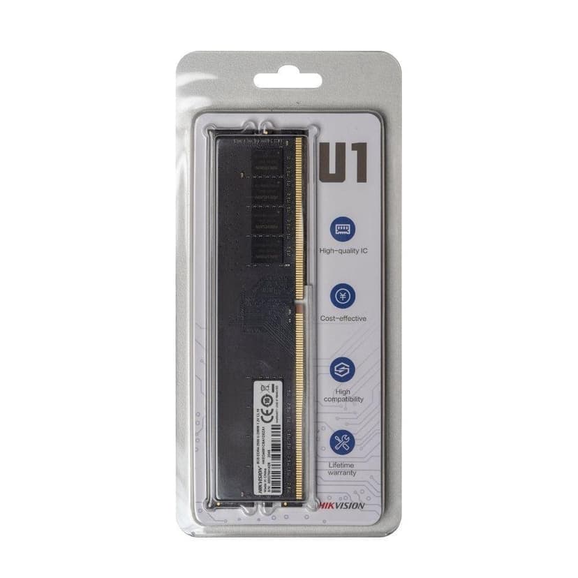 Hikvision 8GB (1x8GB) DDR4 2666MHz CL19 Preto - HKED4081CBA1D0ZA1/8G