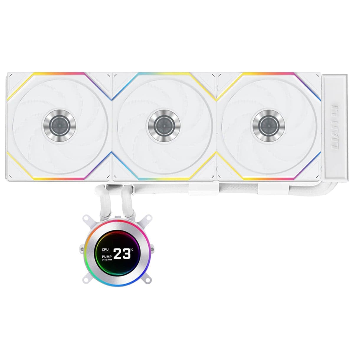Water Cooler Lian Li Hydroshift II LCD-C 360TL 360mm ARGB Water Cooler Lian Li Hydroshift II LCD-C 360TL 360mm ARGB Branco - GHSLCD36