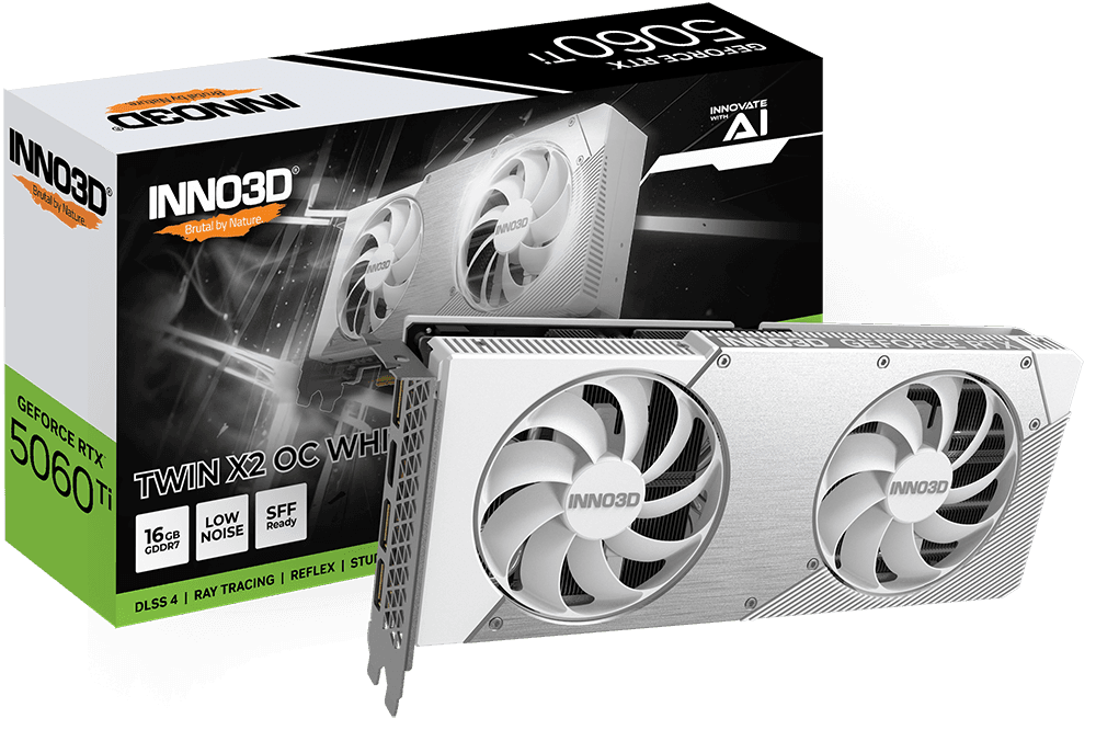 RTX 5060 Ti 16GB INNO3D RTX 5060 Ti 16GB Twin X2 OC White