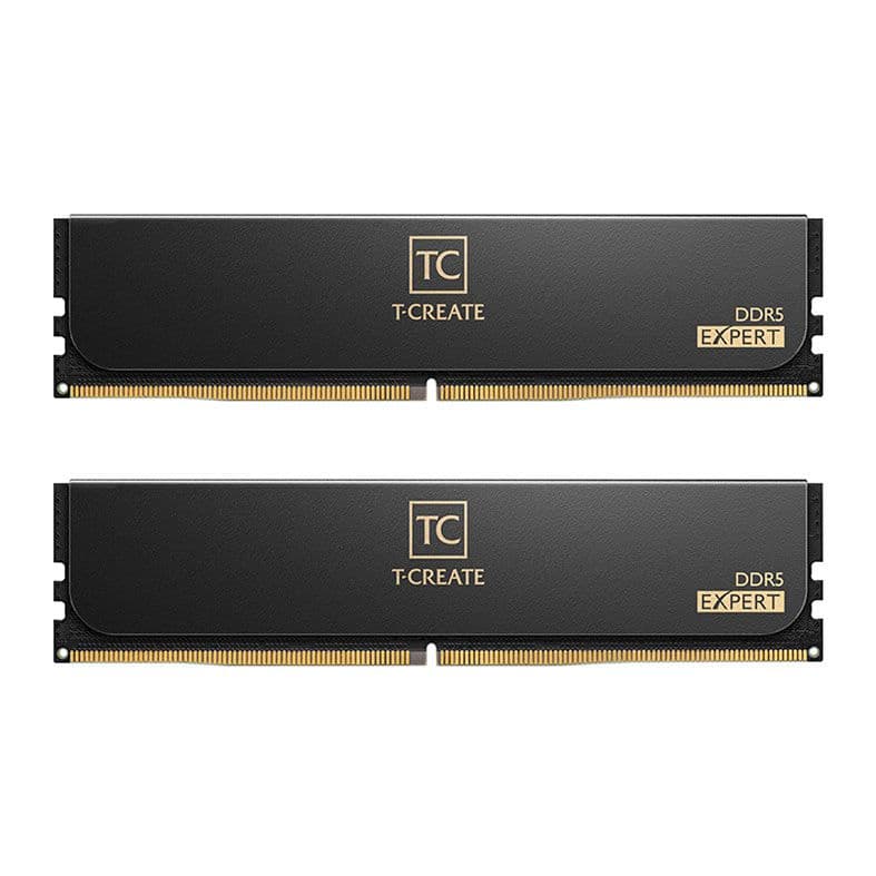 Team Group T-Force Expert 32GB DDR5 Team Group T-Force Expert 32GB (2x16GB) DDR5 6400MHz CL40 Preto - CTCED532G6400HC40BDC01
