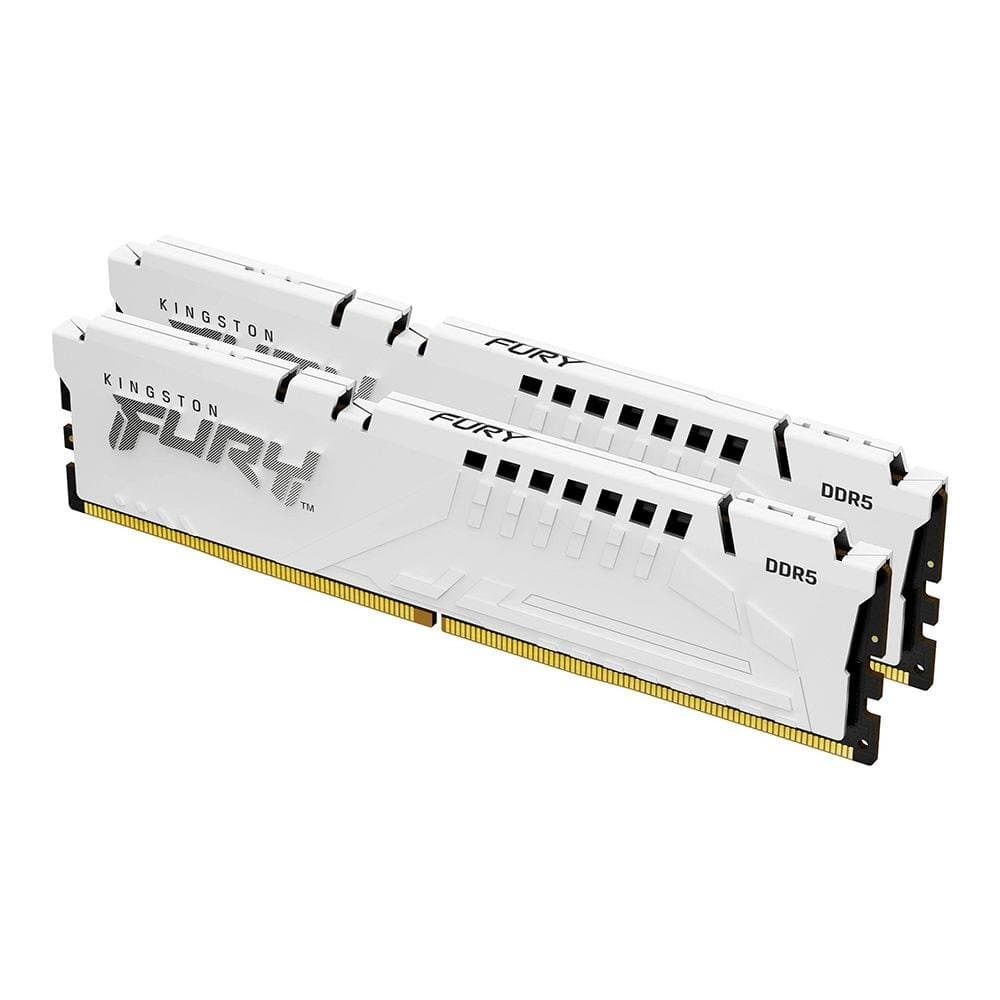 Kingston Fury Beast 32GB (2x16GB) DDR5 Kingston Fury Beast 32GB (2x16GB) DDR5 6400MHz CL32 Branco - KF564C32BWEK2-32