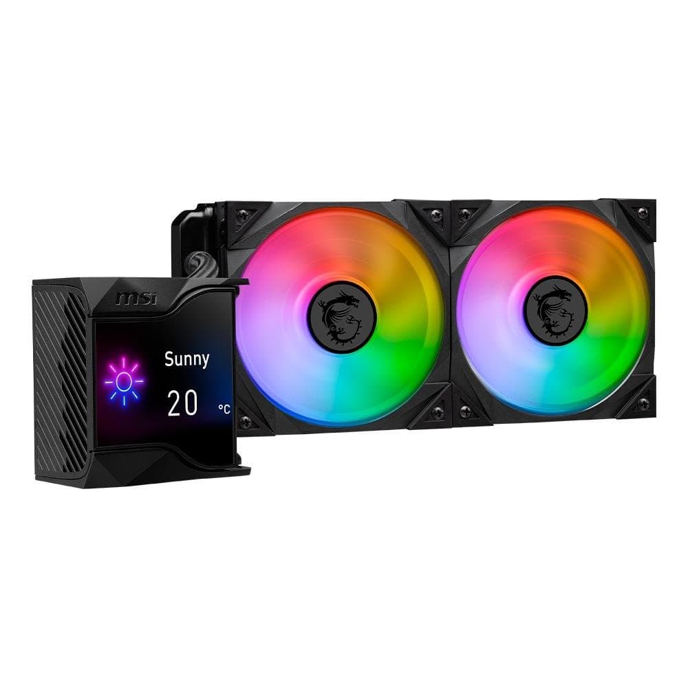 Water Cooler MSI MPG CORELIQUID D240 240mm ARGB Water Cooler MSI MPG CORELIQUID D240 240mm ARGB Preto - MPG CORELIQUID D240