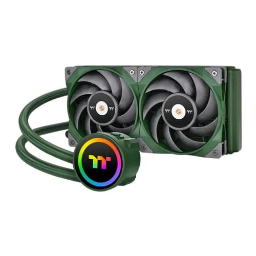 Water Cooler Thermaltake Toughliquid 240 ARGB Sync Racing Green 240mm ARGB Water Cooler Thermaltake Toughliquid 240 ARGB Sync Racing Green 240mm ARGB Verde - CL-W319-PL12RG-A