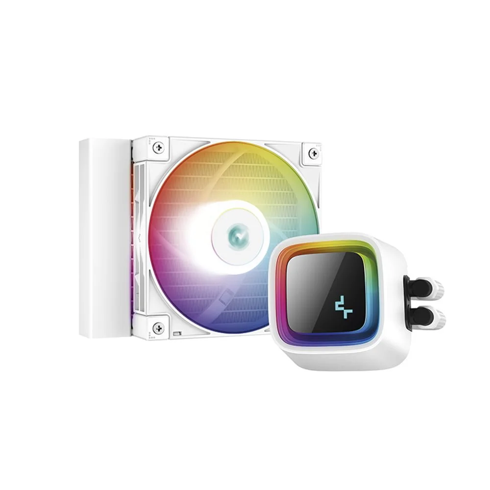 Water Cooler DeepCool LS320 WH 120mm RGB Water Cooler DeepCool LS320 WH 120mm RGB Branco - R-LS320-WHAMMT-G-1