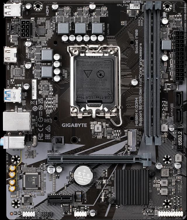 Gigabyte H610M K DDR4 LGA1700 Micro-ATX DDR4