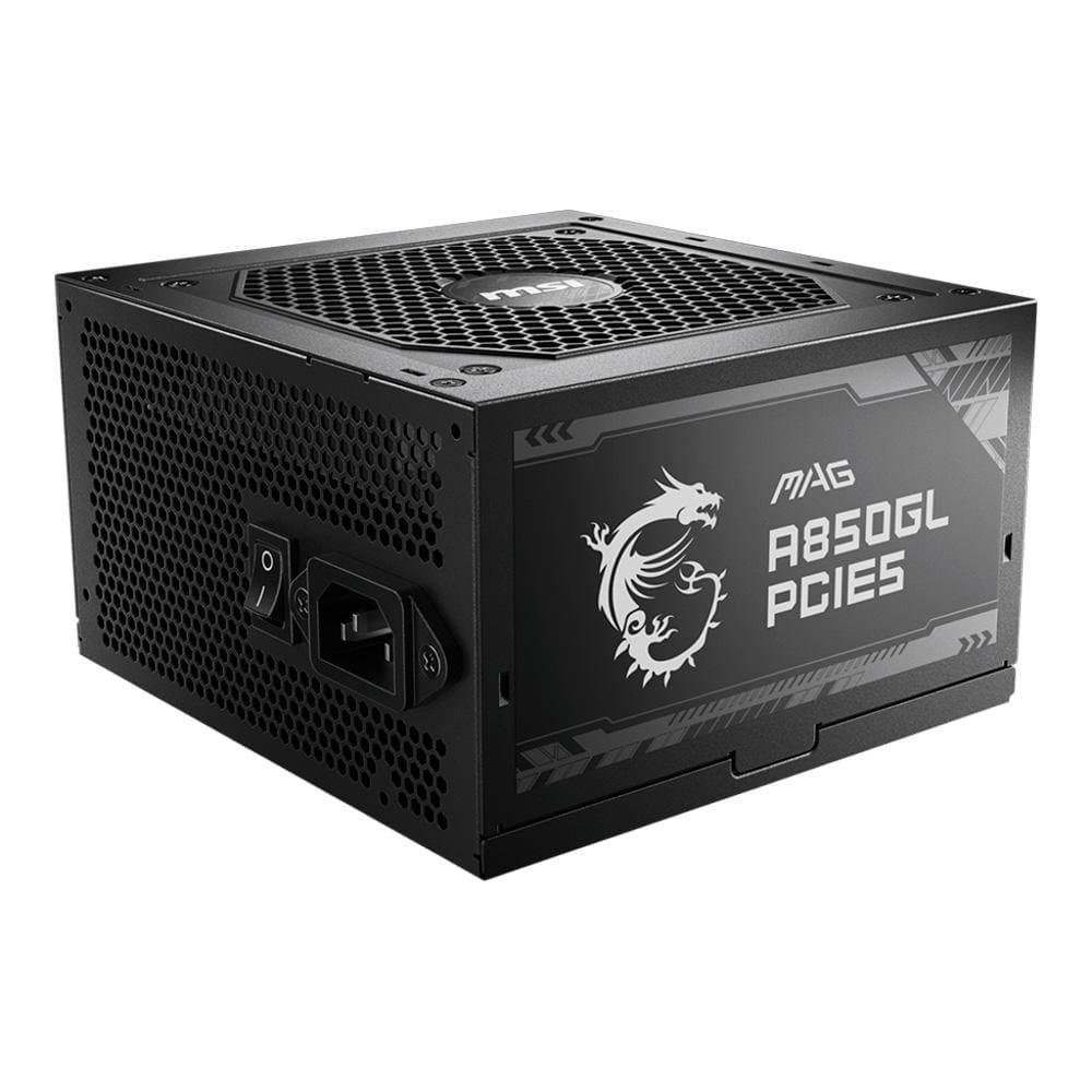 MSI MAG A850GL 850W 80 Plus Gold Modular ATX 3.0 - MAG A850GL PCIE5 MSI MAG A850GL 850W 80 Plus Gold Modular ATX 3.0 - MAG A850GL PCIE5