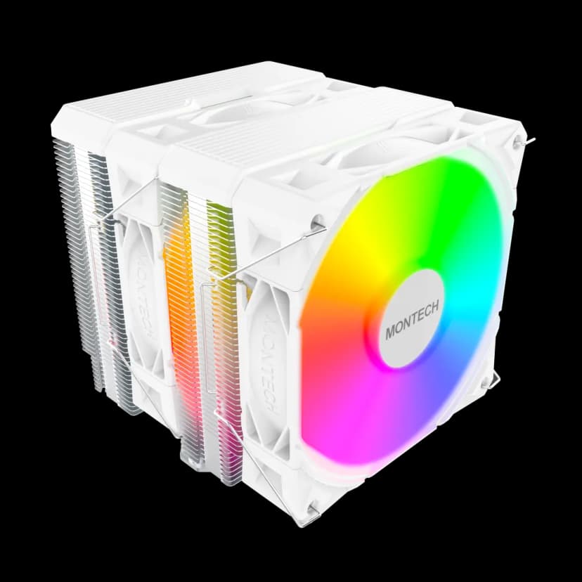 Air Cooler Montech NX600 ARGB Branco - NX600 ARGB (W)