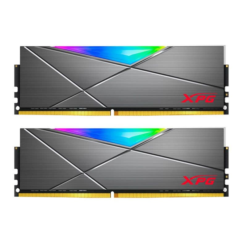 ADATA XPG Spectrix D50 RGB 16GB DDR4 ADATA XPG Spectrix D50 RGB 16GB (2x8GB) DDR4 3600MHz CL18 Cinza - AX4U36008G18I-DT50