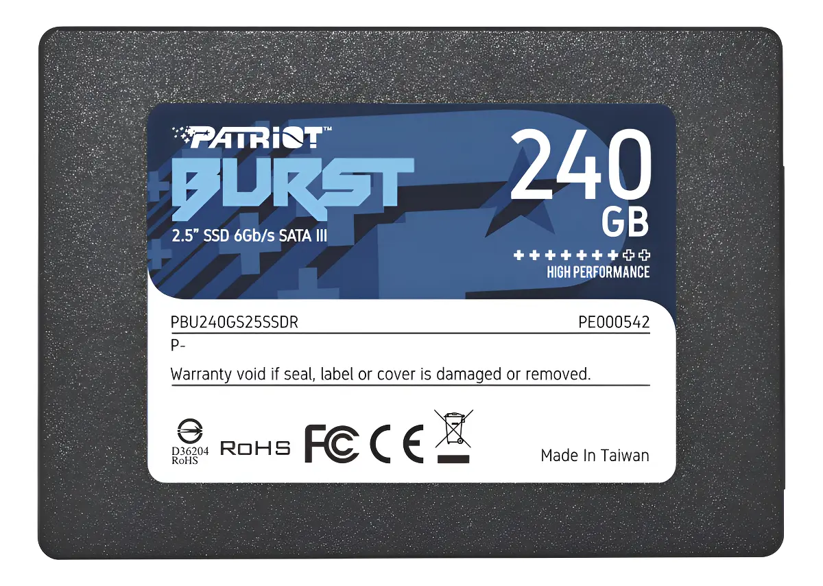 Patriot Burst 240GB SSD SATA III - PBU240GS25SSDR Patriot Burst 240GB SSD SATA III - PBU240GS25SSDR