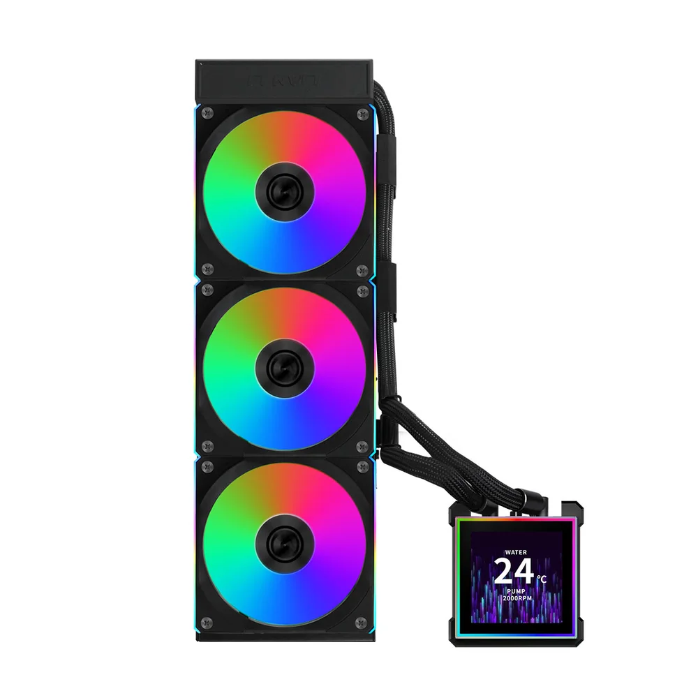 Water Cooler Lian Li HydroShift II LCD-S 360CL 360mm RGB Water Cooler Lian Li HydroShift II LCD-S 360CL 360mm RGB Preto - GHS2LCDS36CB