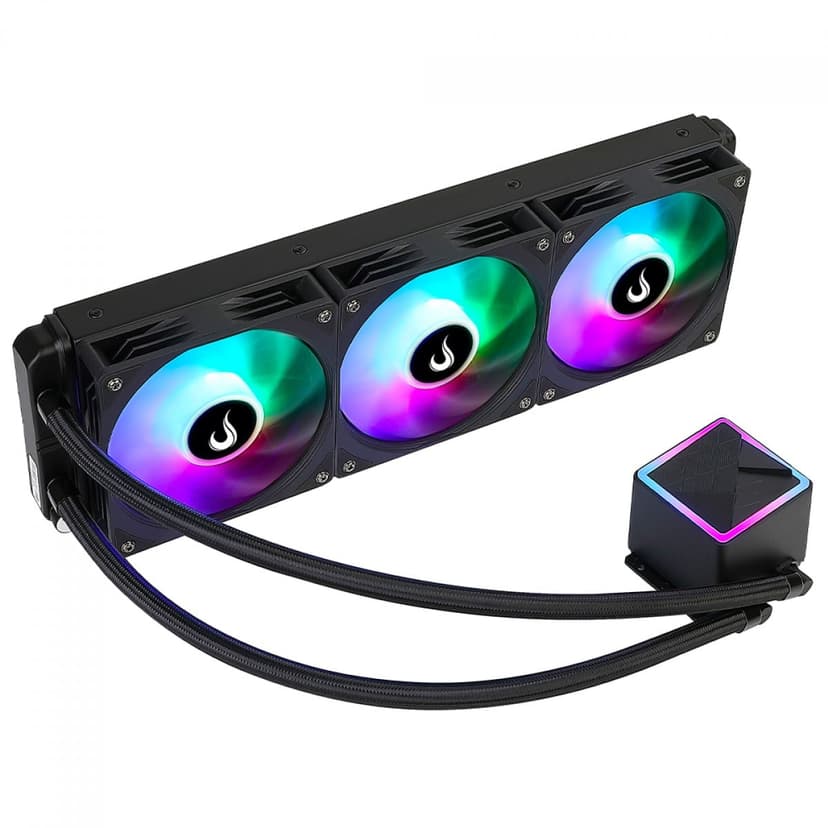 Water Cooler Rise Mode Black Rainbow 360mm RGB Preto - RM-WCB-03-RBW