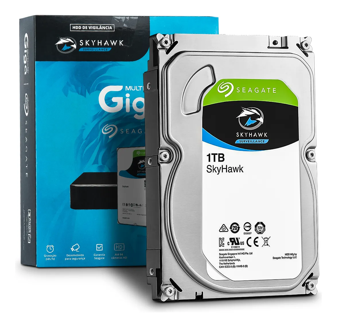 Seagate SkyHawk 1TB HDD SATA III - ST1000VX005 Seagate SkyHawk 1TB HDD SATA III - ST1000VX005