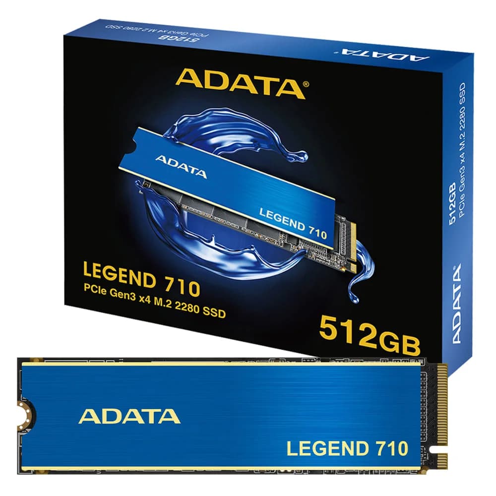 ADATA Legend 710 512GB SSD NVMe Gen 3 - ALEG-710-512GCS Adata Legend 710 512GB SSD NVMe Gen 3 - ALEG-710-512GCS
