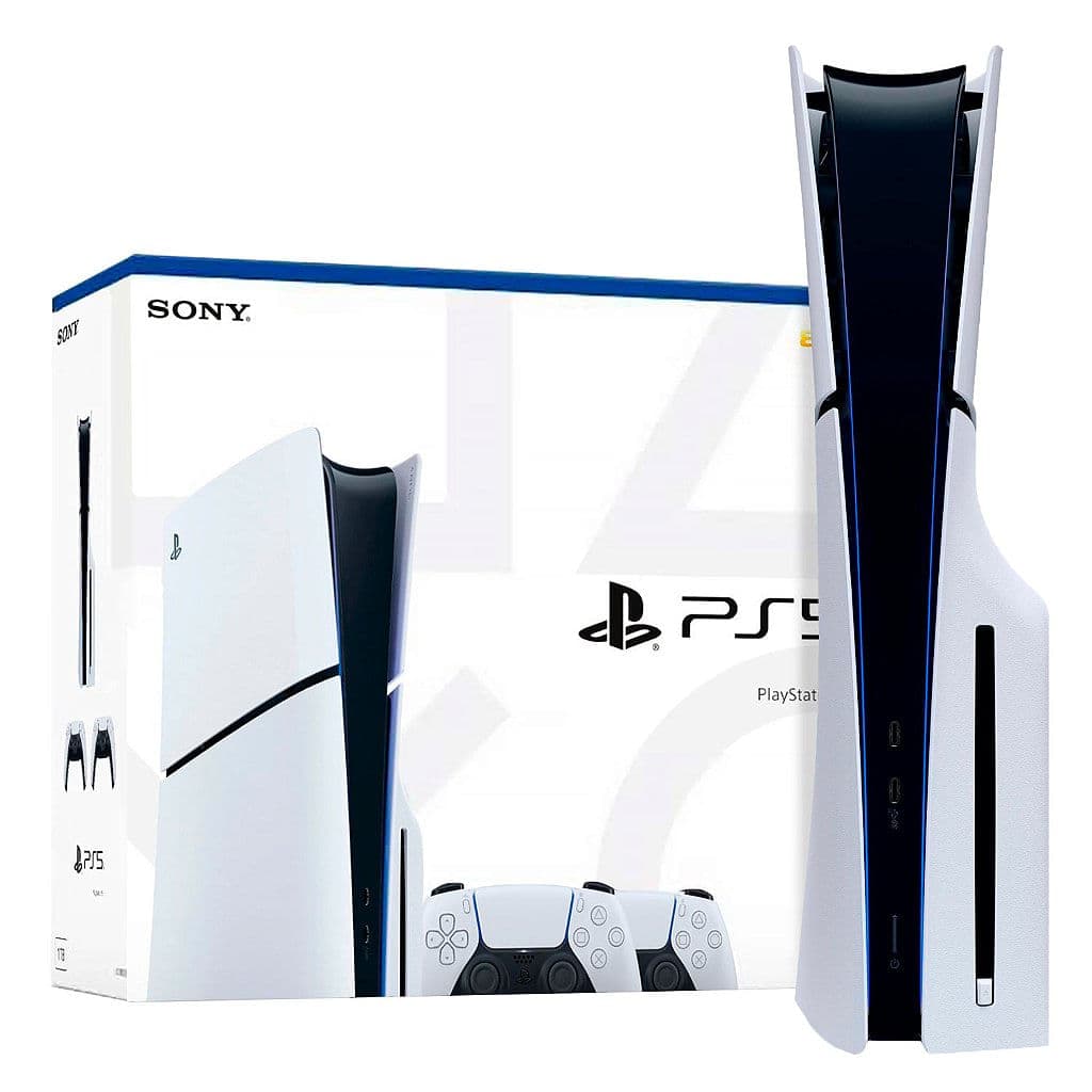 PlayStation 5 - Com Leitor PlayStation 5 Slim 1TB - Com Leitor + 2 Controles